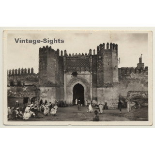 Fes El Bali: Kasba Filala - École De Pilotage & Base Aérienne (Vintage RPPC 1942)