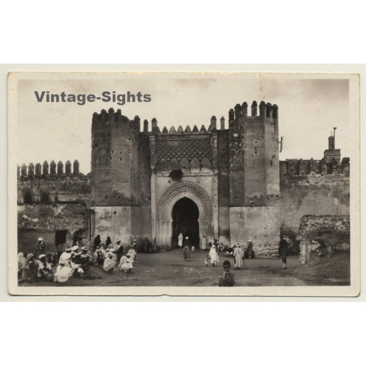 Fes El Bali: Kasba Filala - École De Pilotage & Base Aérienne (Vintage RPPC 1942)