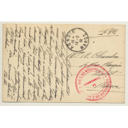 Agadir: Arrivée De L'Escadre Dans La Baie - Bataillon De L'Algier (Vintage RPPC 1938)