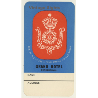 Bailey's Hotel - London / England (Vintage Luggage Label)
