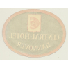Hannover / Germany: Central Hotel (Vintage Luggage Label)