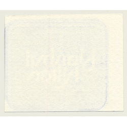 Turkey: Istanbul Hilton (Vintage Self Adhesive Luggage Label / Sticker)
