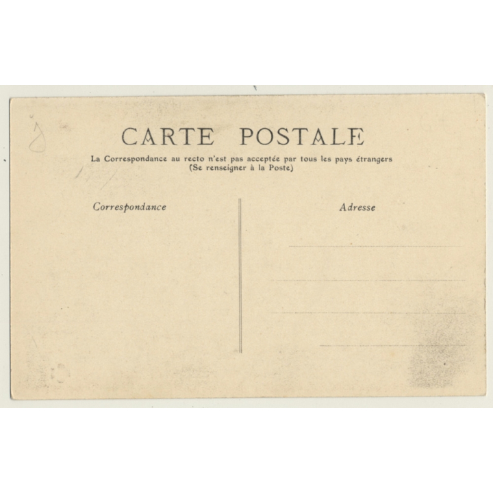 Pretty French Nude Smells Rose / Boudoir (Vintage PC ~1910s)