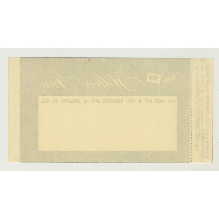 The Hilton Inn - Atlanta / USA (Vintage Postal Label)