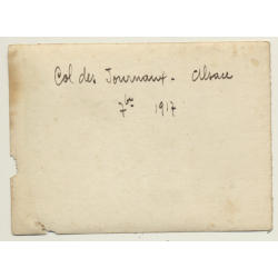 Col Des Journaux / Alsace: Barrière Anti-Char - WW1 (Vintage Photo 1917)