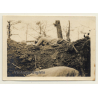 Saint-Hubert: Guetteur En Tranchée WW1 (Vintage Photo 1917)