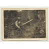 Saint-Hubert: Soldat & Canon Aasen 86mm WW1 (Vintage Photo 1917)