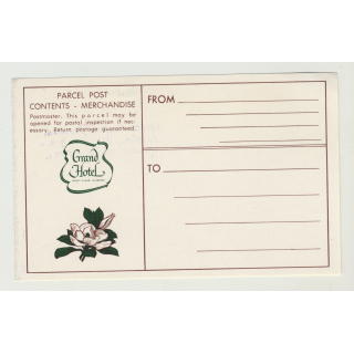 Grand Hotel - Point Clear, Alabama / USA (Vintage Luggage/Postal Label)
