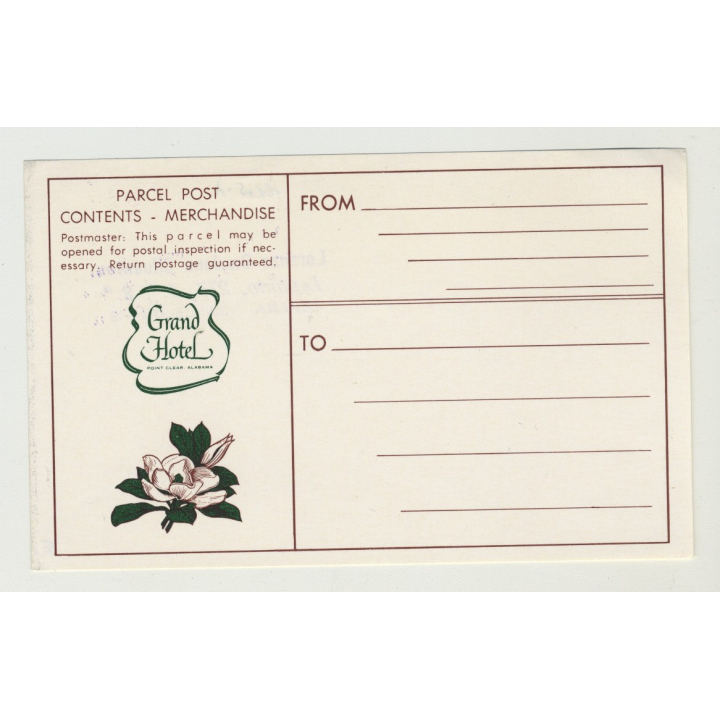 Grand Hotel - Point Clear, Alabama / USA (Vintage Luggage/Postal Label)