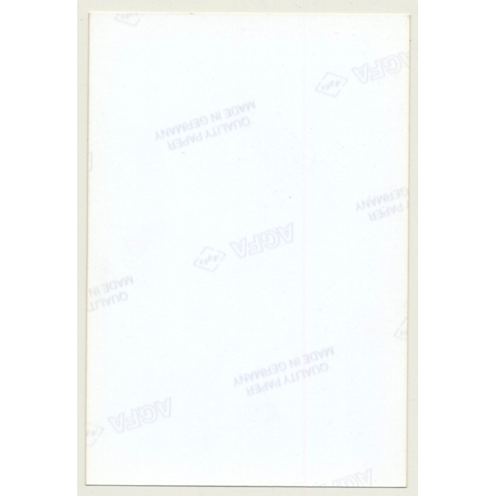 Geeky Darkhaired Nude With Glasses / Suspenders (Vintage Photo GDR 1980s)