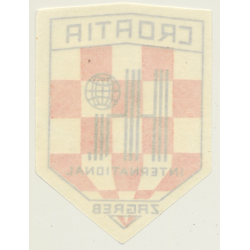 Zagreb / Croatia: Hotel International (Vintage Luggage Label)