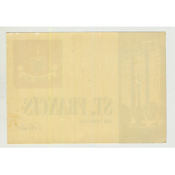 St. Francis Hotel - San Francisco / USA (Vintage Luggage/Postal Label)