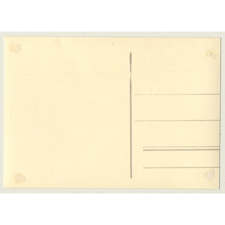 Longhaired Nude With Ponytail & Maracas (Vintage RPPC ~1950s)