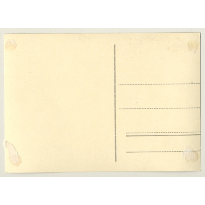 Nude Study Of Brunette Woman / Atelier (Vintage RPPC ~1950s)