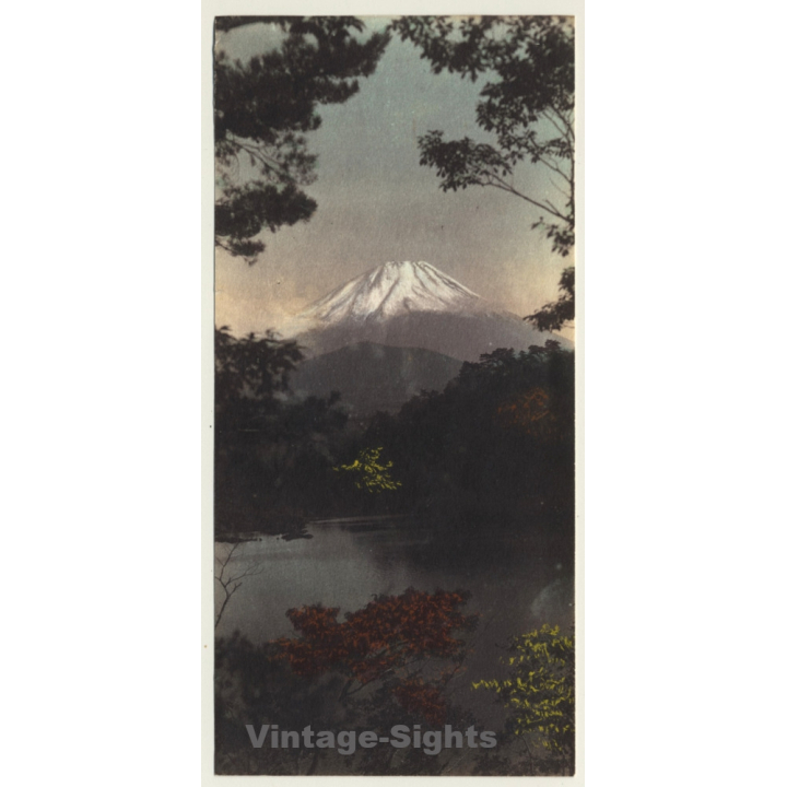 Japan: Mount Fuji / Fujiyama 富士山 (Vintage Hand Tinted Photo? ~1910s)