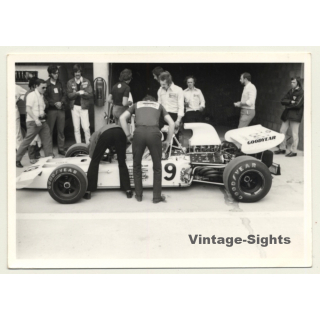 Nivelles-Baulers GP: Brabham BT37 In Pit / Carlos Reutemann (Vintage Photo 1972)