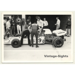 Nivelles-Baulers GP: Brabham BT37 In Pit / Carlos Reutemann (Vintage Photo 1972)