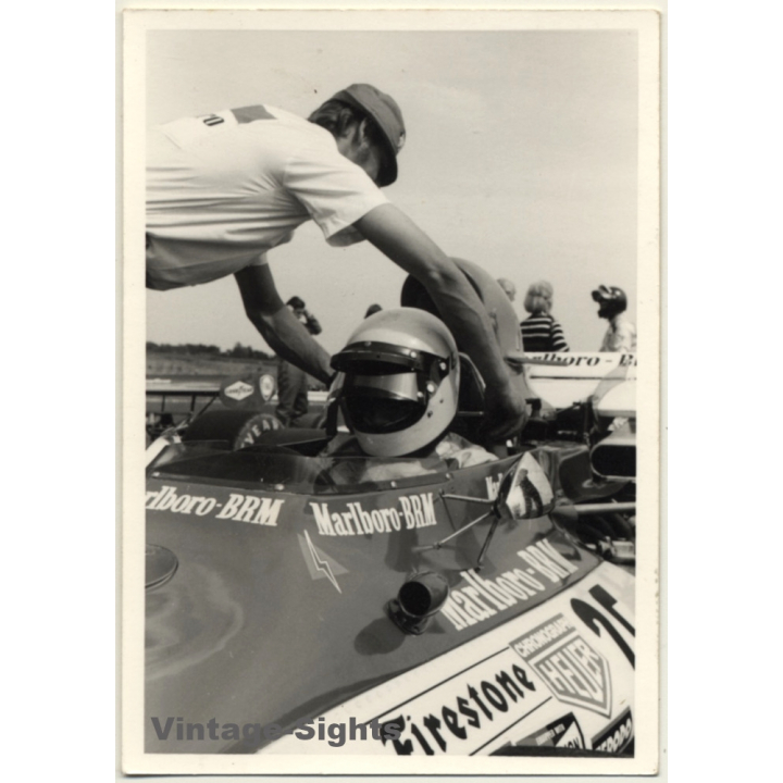 Nivelles-Baulers GP: Howden Ganley In His Marlboro BRM P160 (Vintage Photo 1972)