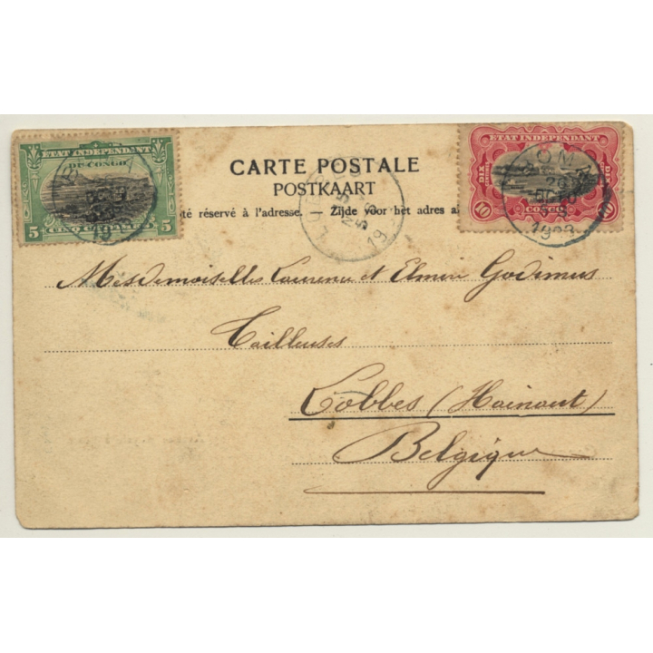 Congo Belge: Avenue Royale À Boma (Vintage PC 1903)