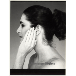 Profile Of Woman's Face / Beauty Care (Vintage Advertising Photo: Wolfgang Klein 1980s)