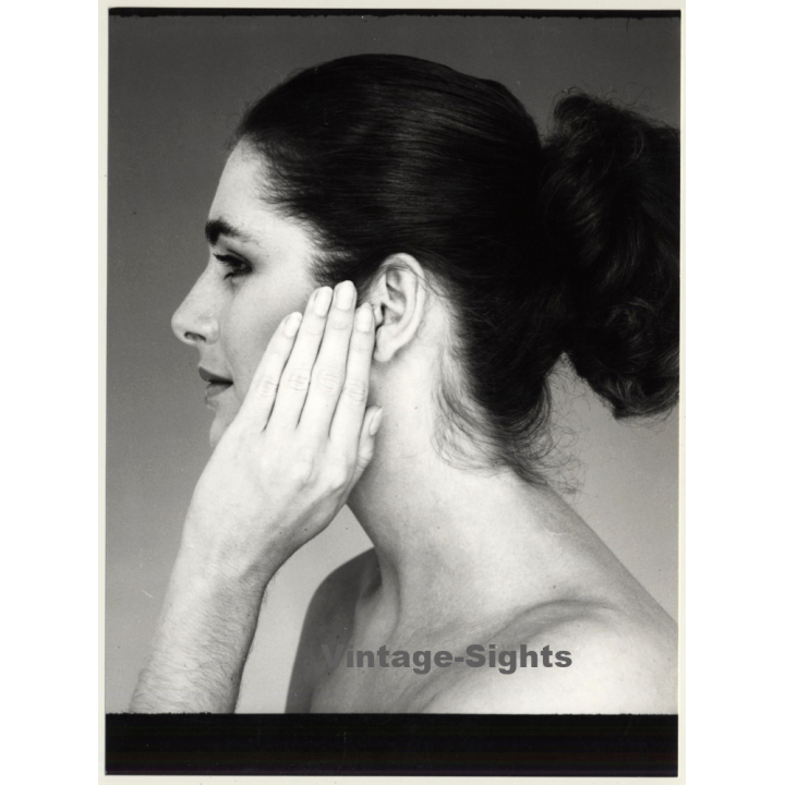 Profile Of Woman's Face / Beauty Care (Vintage Advertising Photo: Wolfgang Klein 1980s)