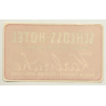 Karlsruhe / Germany: Schloss-Hotel / A.Tanzer (Vintage Luggage Label)