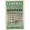 Düsseldorf / Germany: Central Hotel Böckmann (Vintage Luggage Label)