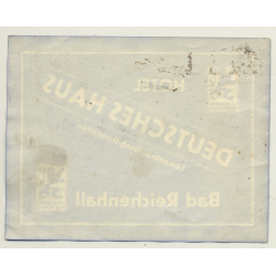 Bad Reichenhall / Germany: Hotel Deutsches Haus - Löwenbräu (Vintage Luggage Label)