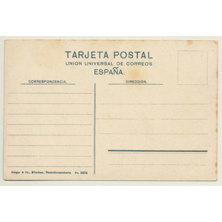 Cádiz / Spain: Grand Hotel De France (Vintage PC ~1900s/1910s)