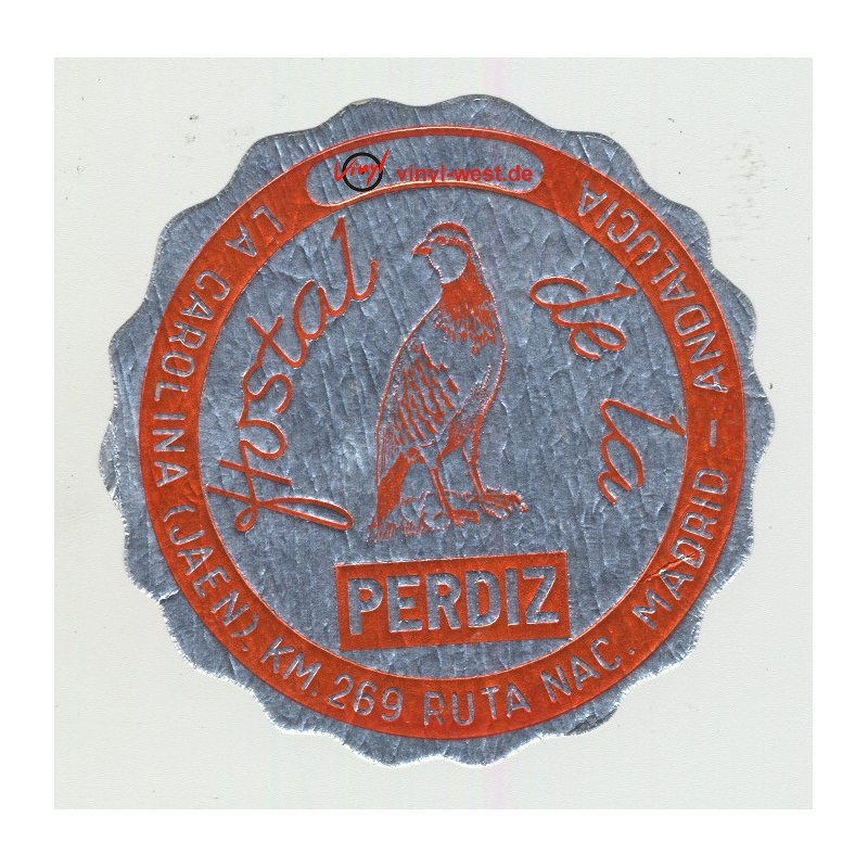 Hostal De La Perdiz - La Carolina (Jaen) / Spain (Vintage Luggage Label)