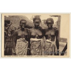Senegal: Jeunes Filles Cérès / Nude - Ethnic (Vintage PC ~1920s)