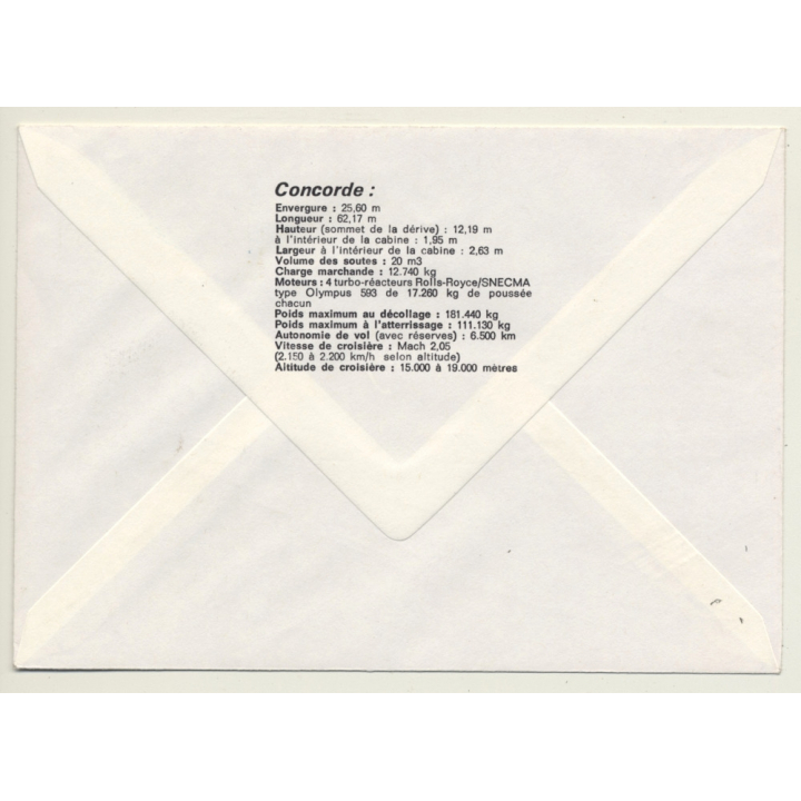 Air France / Concorde: Premier Jour Paris-Rio De Janeiro 10 January 1976 (Vintage First Day Cover)