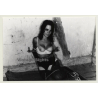 Busty Woman On Floor Tied To Pole / BDSM (2nd Gen. Photo GDR ~1960s)
