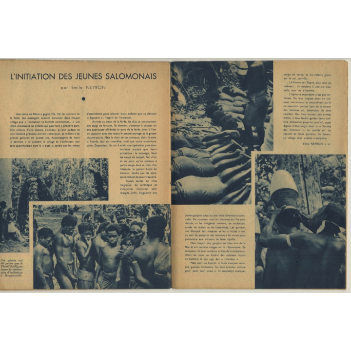 Îles Du Pacifique / Missionnaires Compagnie De Jesus / Ethnic (Vintage Journal 1945)