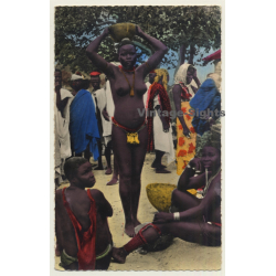 Femme De Matakam - Topless - Head Carrying - Ethnic (Vintage Colored RPPC Hoa-Qui)