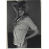 Blonde Semi Nude In Blouse / Breast Flash (Vintage Photo GDR 1980s)