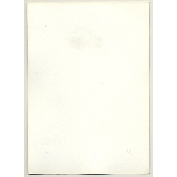 Blonde Semi Nude In Blouse / Breast Flash (Vintage Photo GDR 1980s)