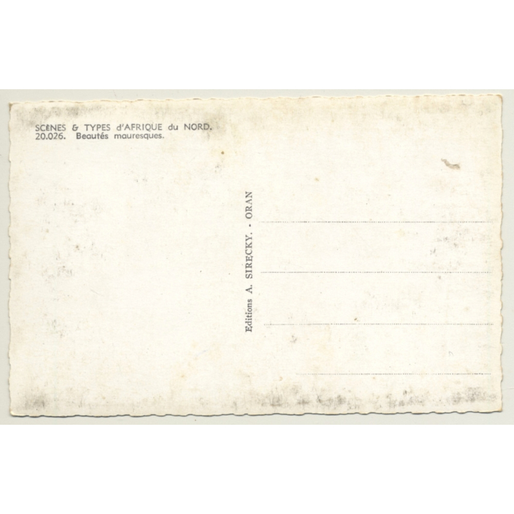 Maghreb: Beautés Mauresques / Berber - Nude - Ethnic (Vintage PC Sirecky)