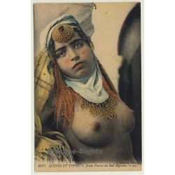 Jeune Femme Du Sud Algerien / Semi Nude - Ethnic (Vintage Tinted PC Levy Fils)