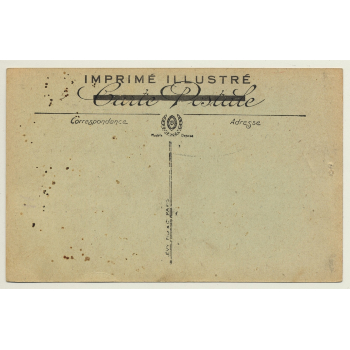 Jeune Femme Du Sud Algerien / Semi Nude - Ethnic (Vintage Tinted PC Levy Fils)