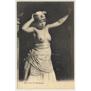 Maghreb: Type De Mauresque / Semi Nude - Ethnic (Vintage PC L. & Y.)