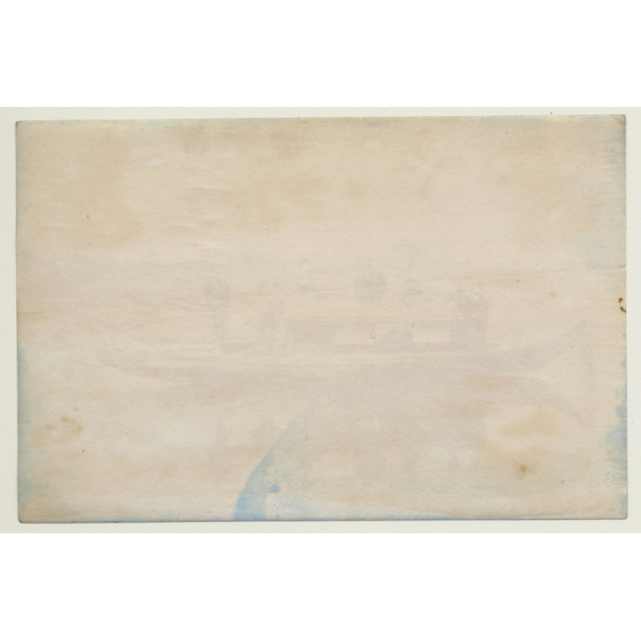 Japan: Geishas On River Boat / Yakatabune (Vintage Hand Tinted Photo ~1890s)