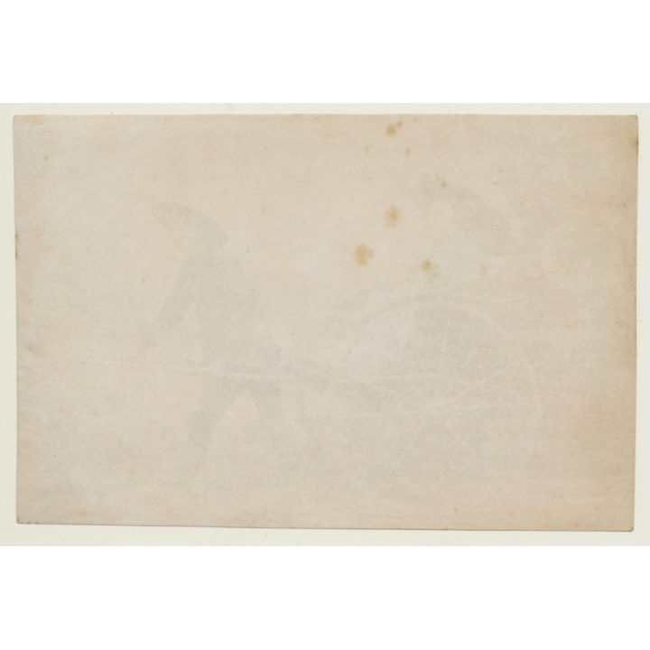 Japan: Geisha In Rickshaw - Wagasa / Meiji Period (Vintage Hand Tinted Photo ~1890s)