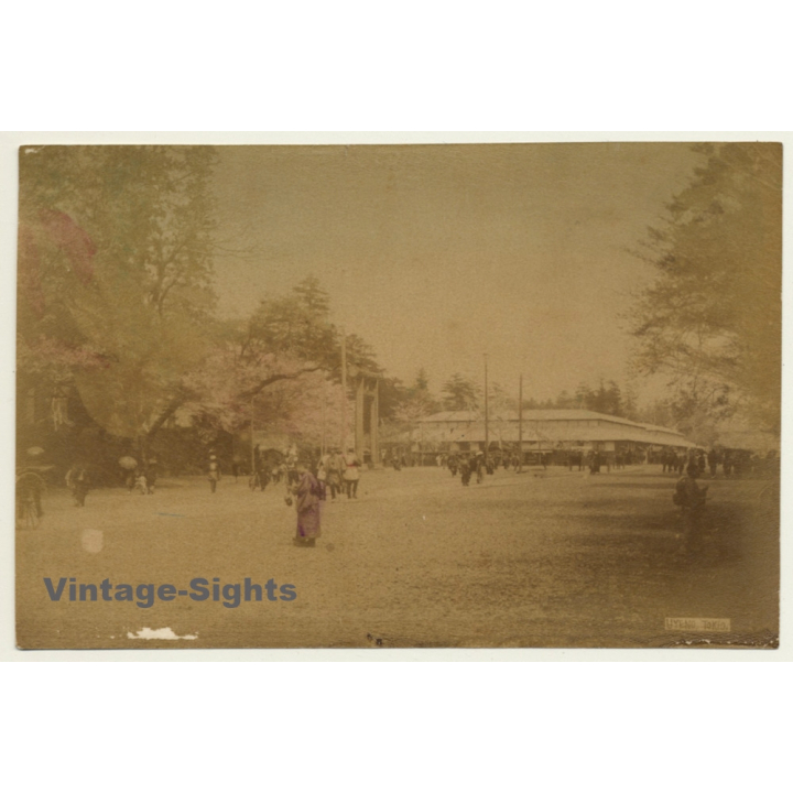 Japan: View Of Uyeno - Tokyo / Meiji Era (Vintage Hand Tinted Photo ~1890s)