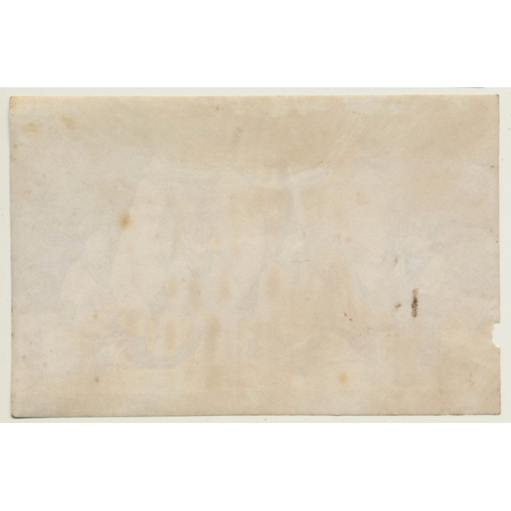 Japan: 53, Temple Dancer At Nara / Meiji Era (Vintage Hand Tinted Photo ~1890s)