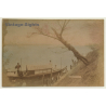 Japan: Mukojima - Tokyo - Yakatabune / Meiji Era (Vintage Hand Tinted Photo ~1890s)