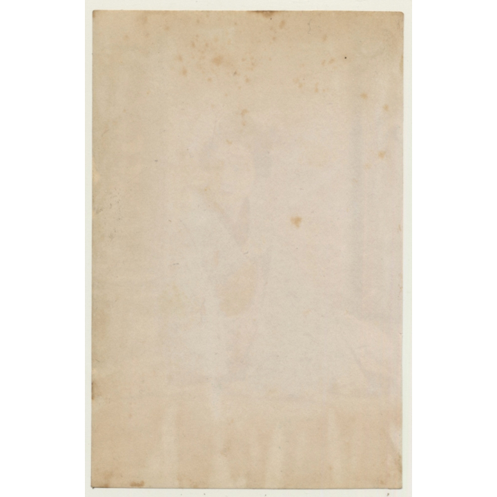 Japan: Geisha In Kimono - Wareshinobo / Meiji Era (Vintage Hand Tinted Photo ~1890s)