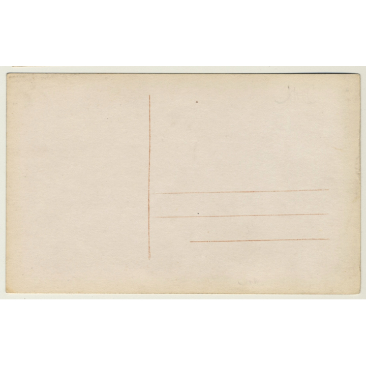 French Nude On Chair / Transparent Cloth - Boudoir - Risqué (Vintage RPPC ~1920s)