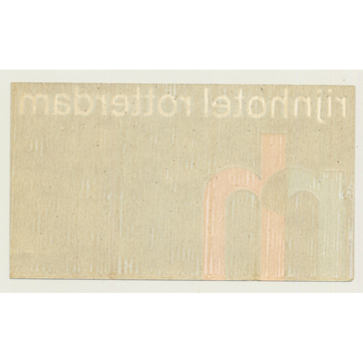 Rotterdam / Netherlands: Rijnhotel *2 (Vintage Luggage Label)
