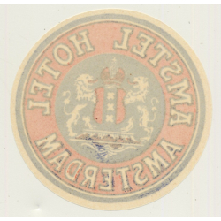 Amsterdam / Netherlands: Amstel Hotel (Vintage Luggage Label)